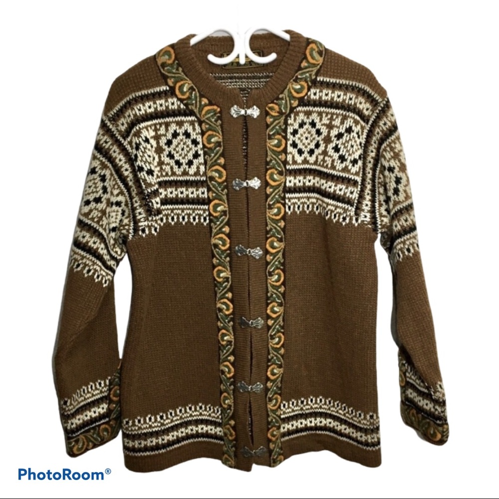 Vintage NORDSTRIKK Norwegian Wool Sweater cardi